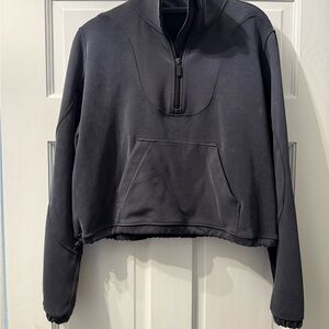 Black Quarter-Zip Pullover